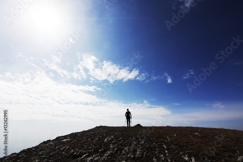 Man on the cliff