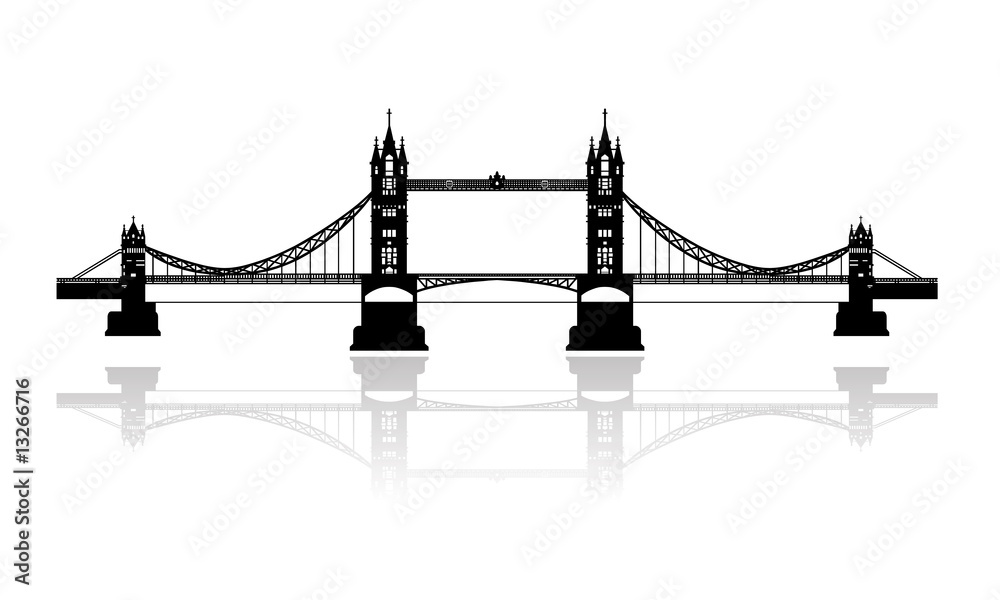 Fototapeta premium tower bridge london vector