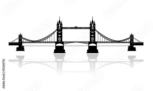 tower bridge london vector