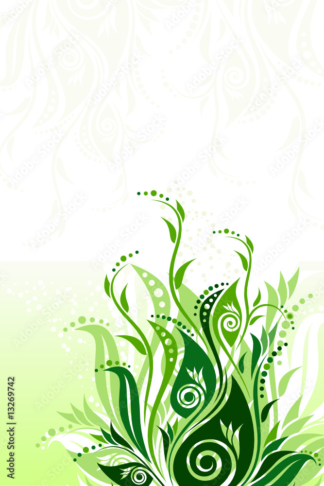 Fototapeta premium Vector floral background illustration