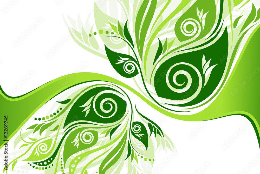 Vector floral background illustration Vector floral background illustration