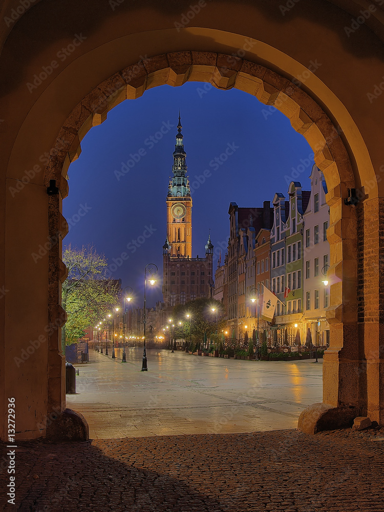 Fototapeta premium Green Gate - Gdansk, Poland.
