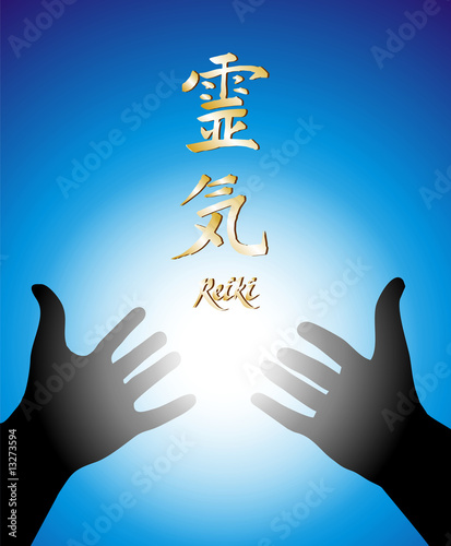 Healing reiki hands
