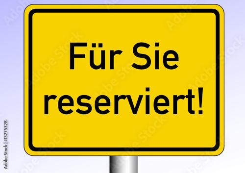Reserviert!