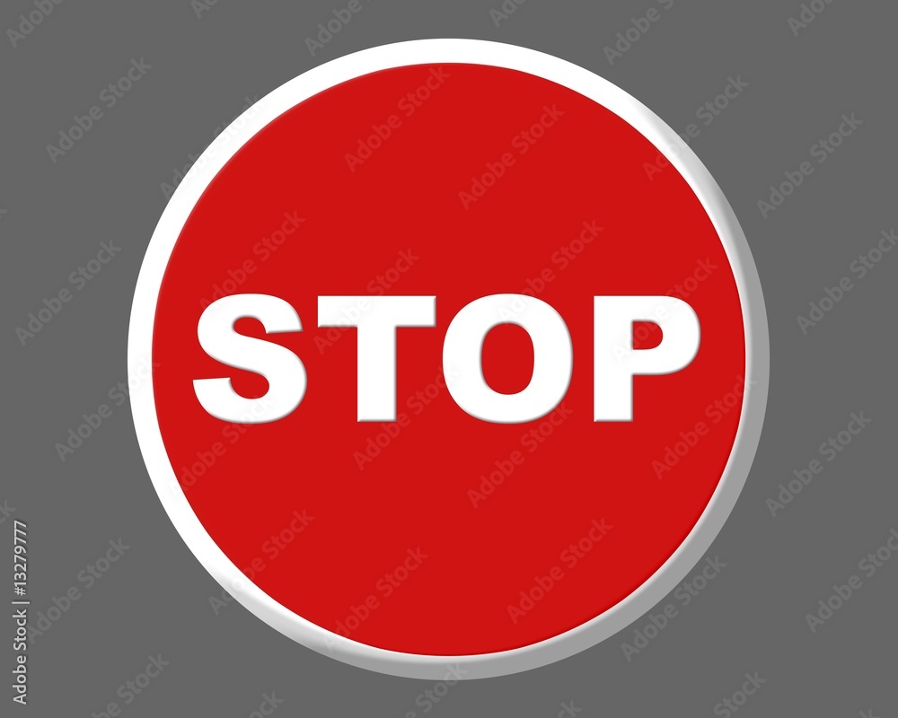 Stop traffic red round signal illustration Stop traffic red round signal illustration