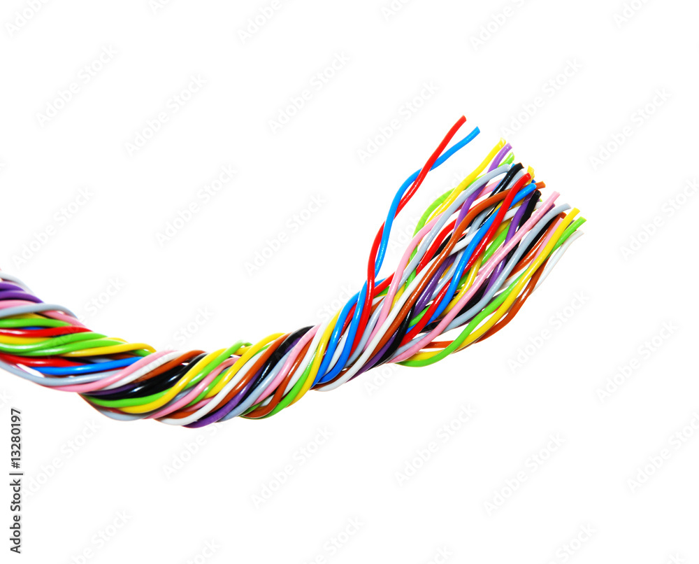 The braided color computer cable