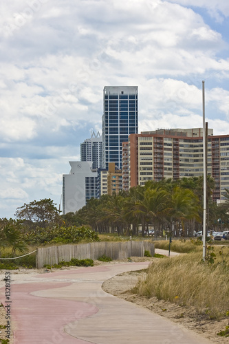 miami beach urban buildings view