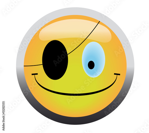 Pirate smile button
