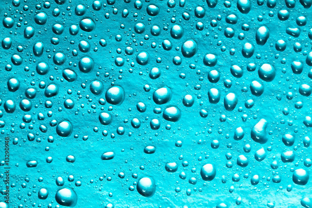 blue water drops for background