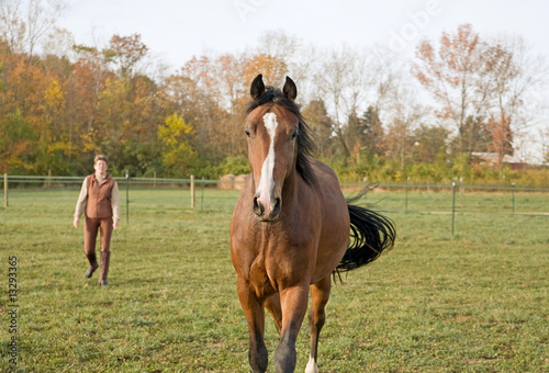 Fotografie Horse and Trainer