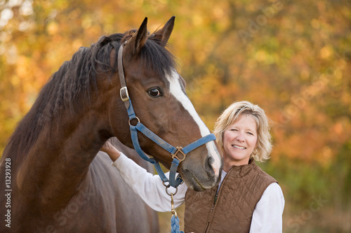Horse and Woman Smiling