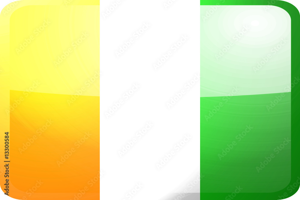 Flag of Ivory Coast button