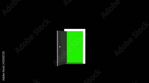 Door open - Green Screen