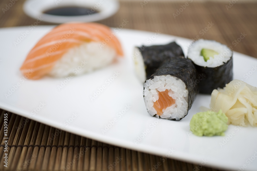 Verschiedene Sushis