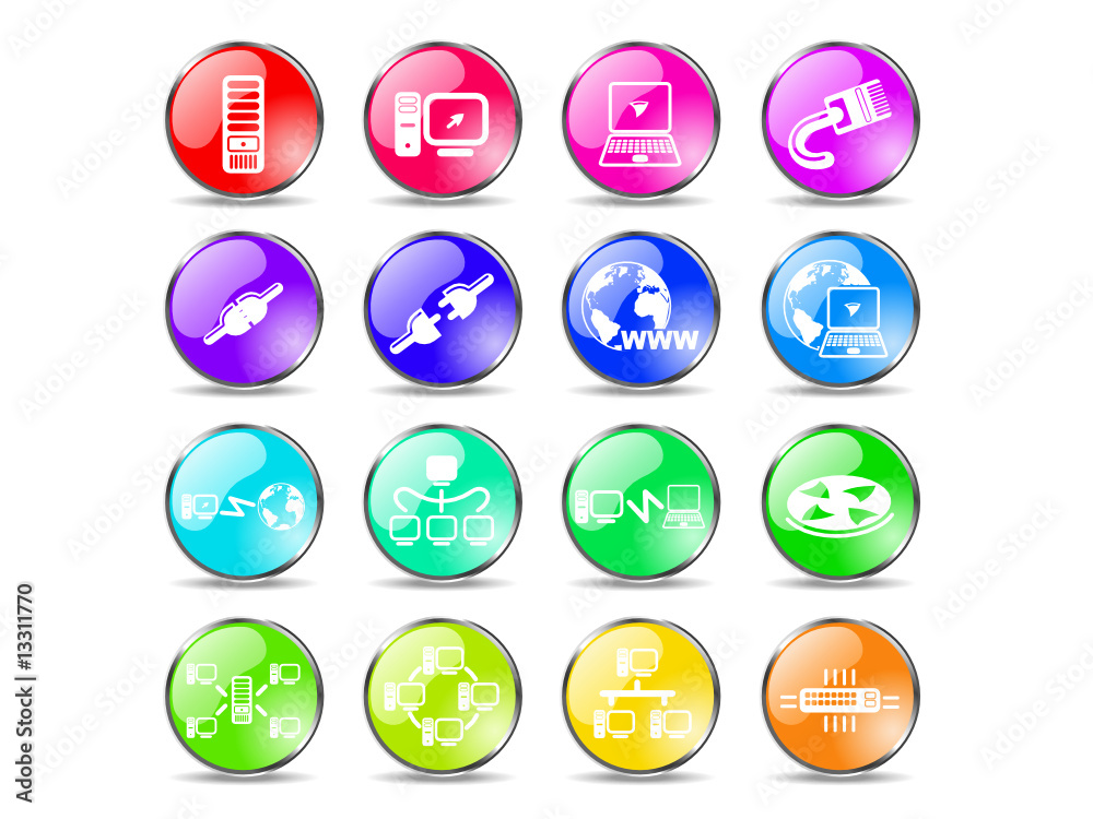 Network vector iconset Network vector iconset