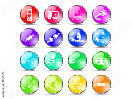 Network vector iconset