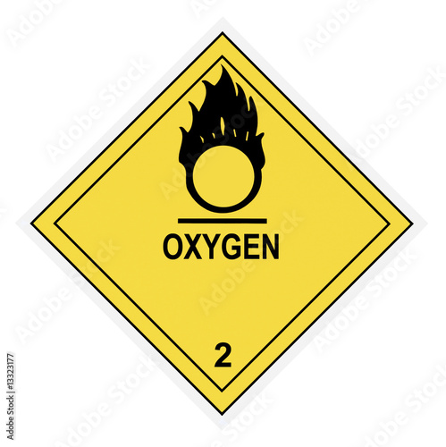 Oxygen Warning Label
