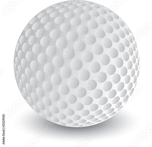 Isolated Golf Ball