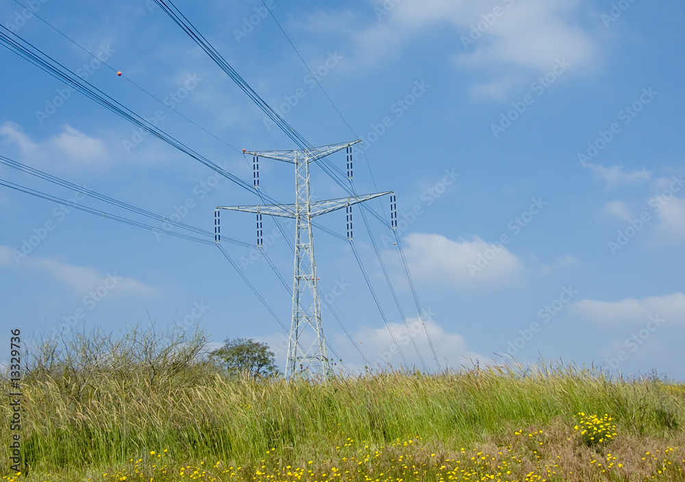 An overhead power line
