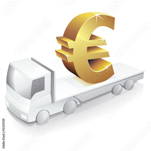 Frais de transport en euro (reflet)