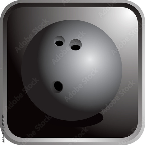 Framed bowling ball