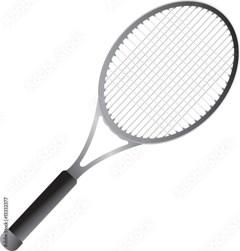 Isolated tennis racket