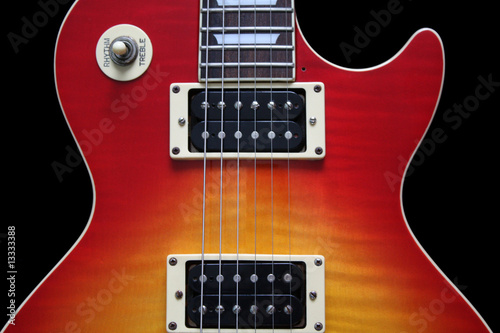 Electric guitar close up