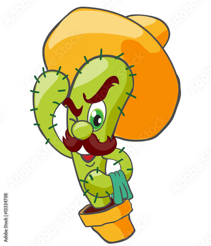 Saluting cactus