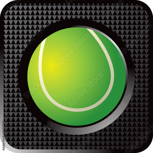 Tennis ball web button