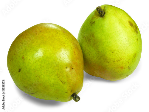 Two Pear Isolated on White Background