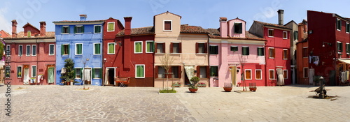 Fotografie Panoramique sur l'île de Burano - Venise, Italie