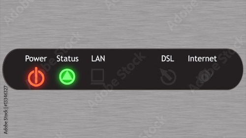 DSL modem front panel photo