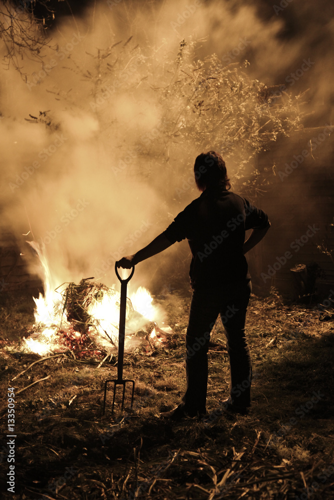 Obraz premium Garden bonfire