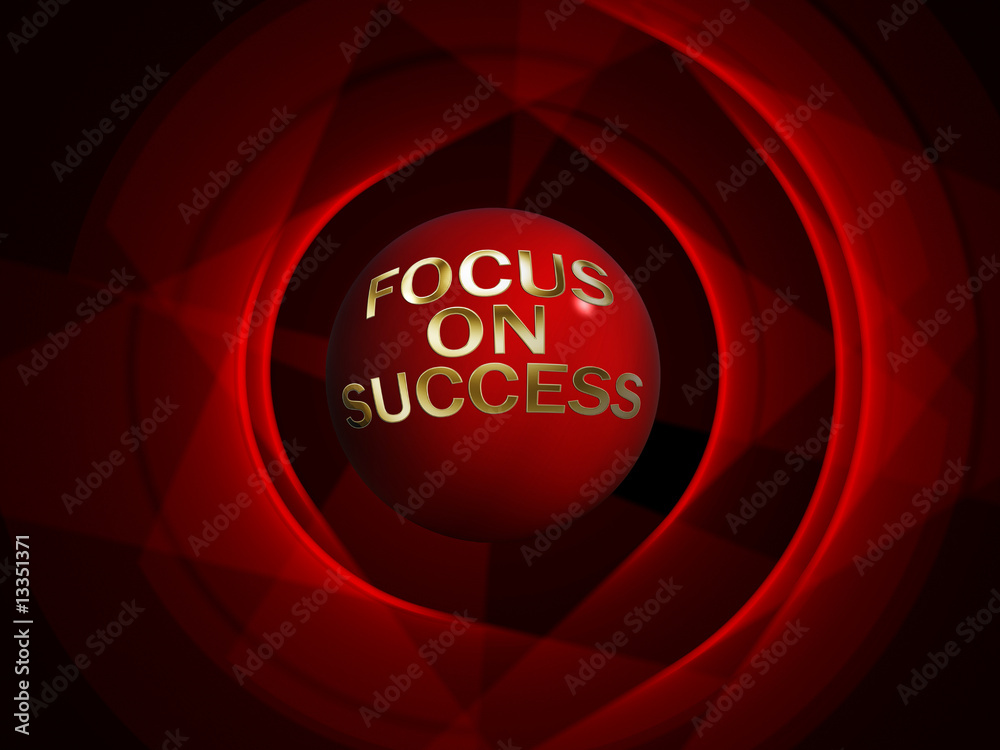 focus on success - obrazy, fototapety, plakaty 