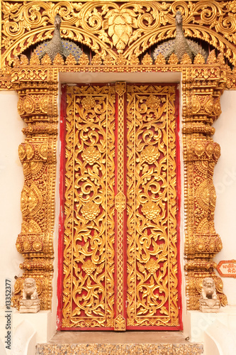 Door of Buddhist church