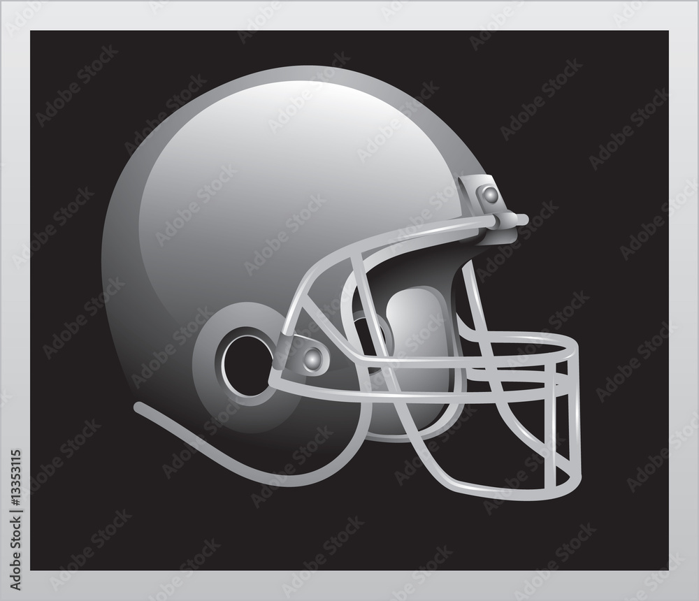 Naklejka premium Retro football helmet