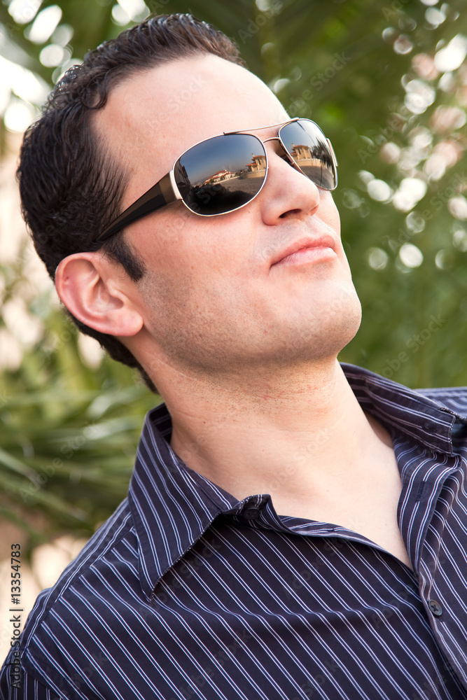 Hamdsome Man Outside