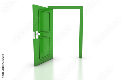 Open Green Door
