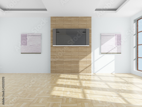 Interior of a living room. ...