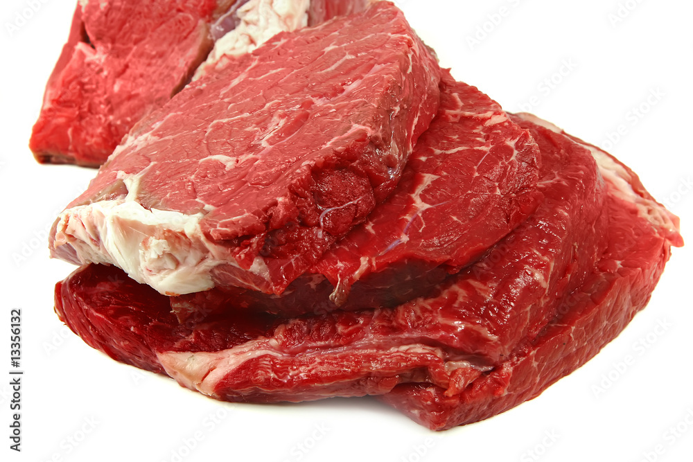 heap of uncooked meat