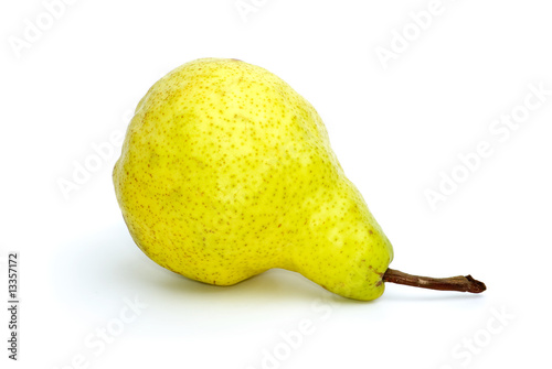 Lying yellow-green pear