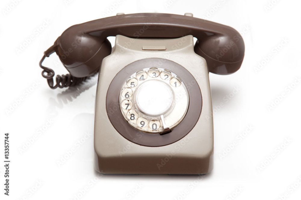 GPO style telephone isolated on a white studio background GPO style telephone isolated on a white studio background
