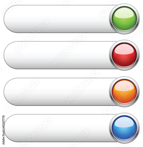 Internet shiny buttons. Vector illustration.