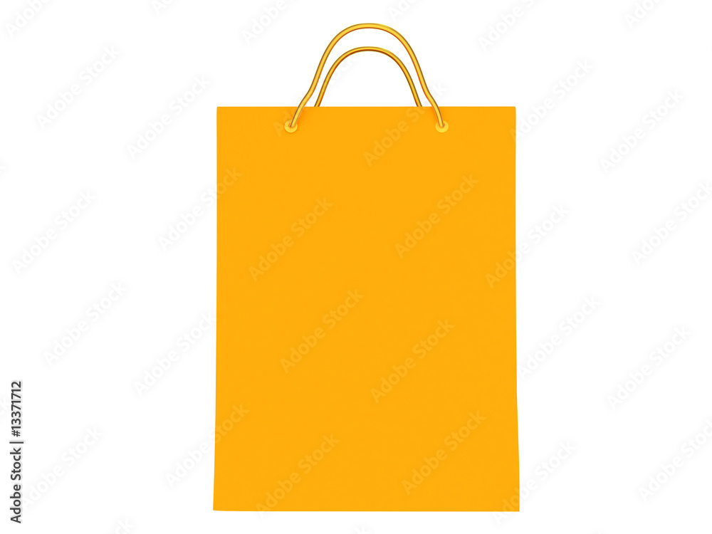 Yellow shopping bag Yellow shopping bag