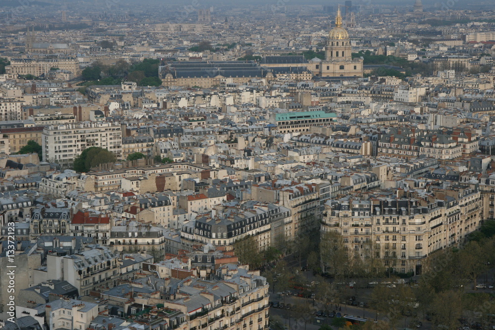 Vue de la tour Eiffel à Paris