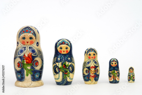 Принти на полотні matriochka family