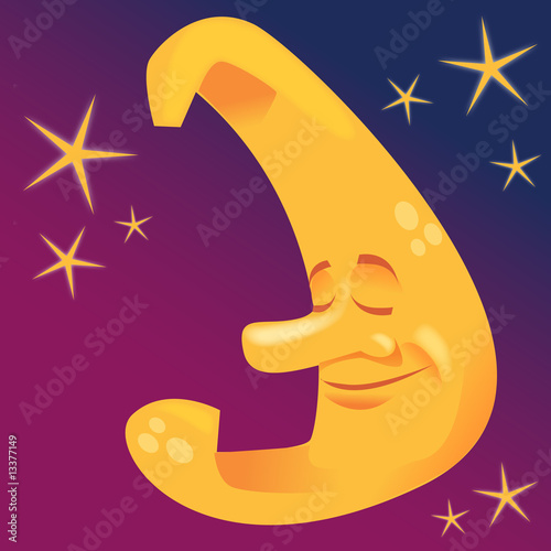 Sleeping moon