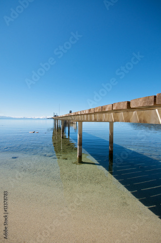 Pier at Lake Tahoe vacation resort in California © chuck