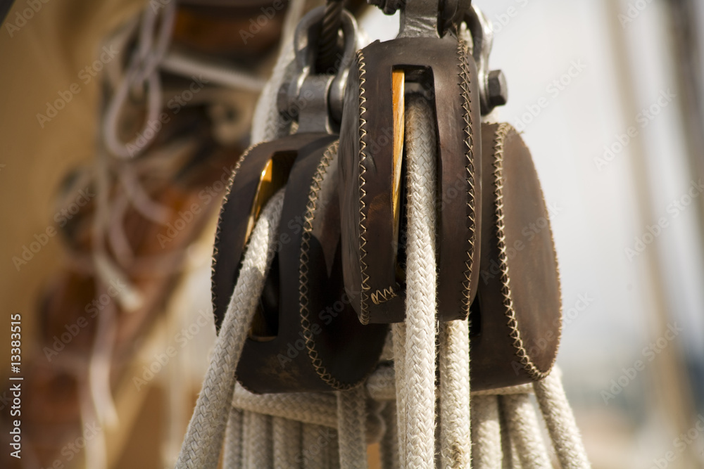 Fototapeta premium close up of a sailboat