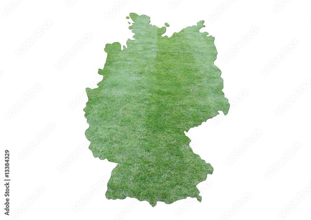 Germany cut grass map